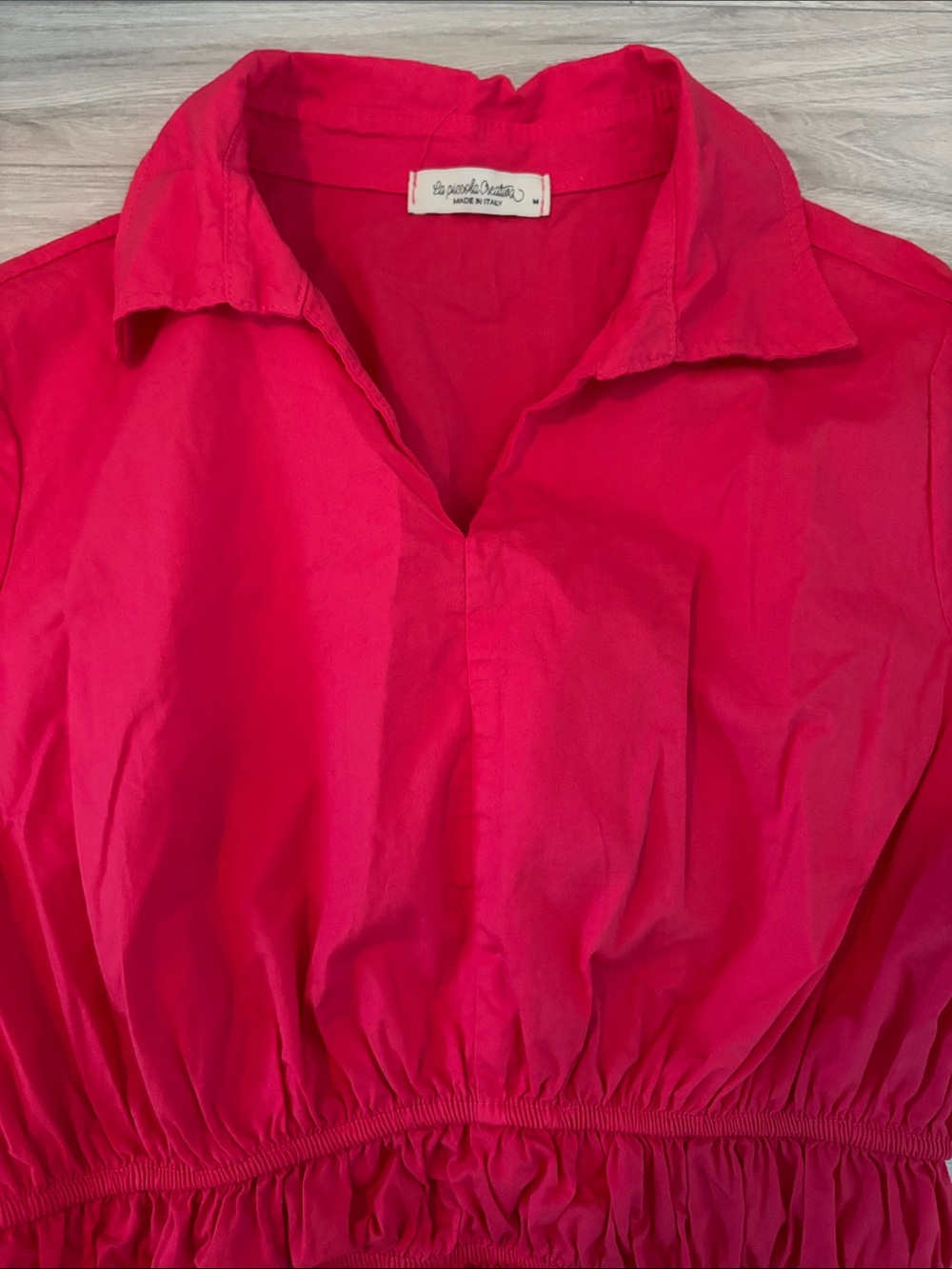 La Piccola Creatura Pink Crop Blouse